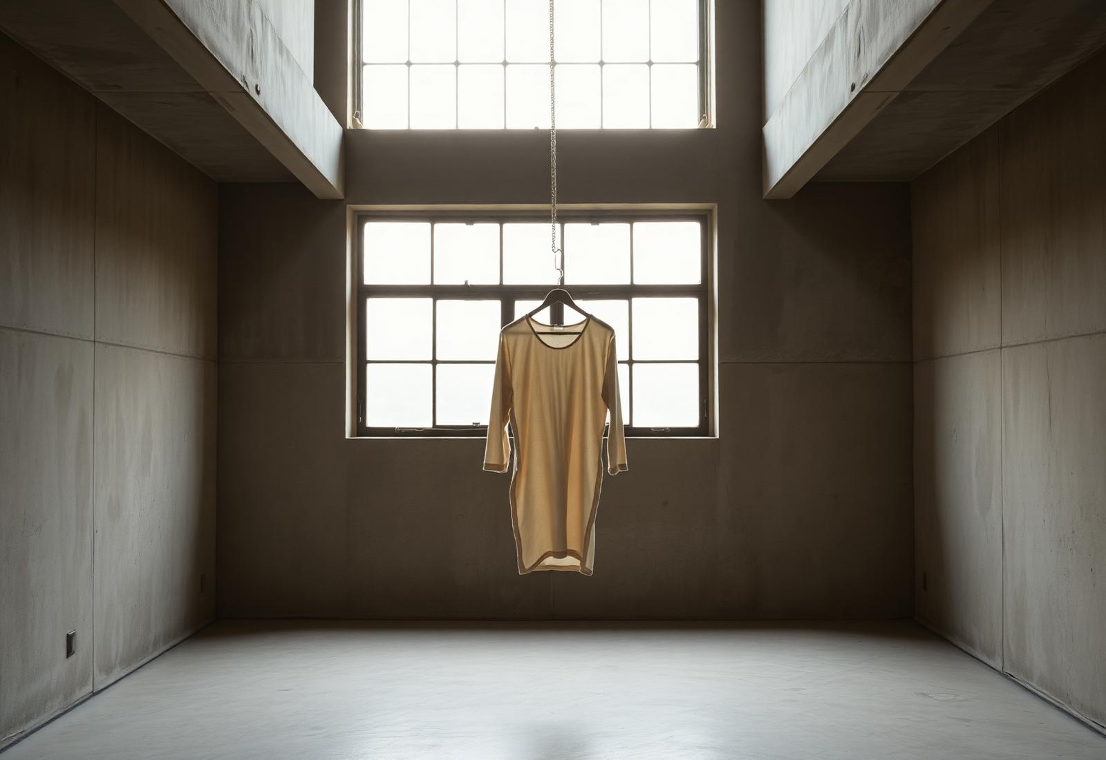 A garment in an empty atelier