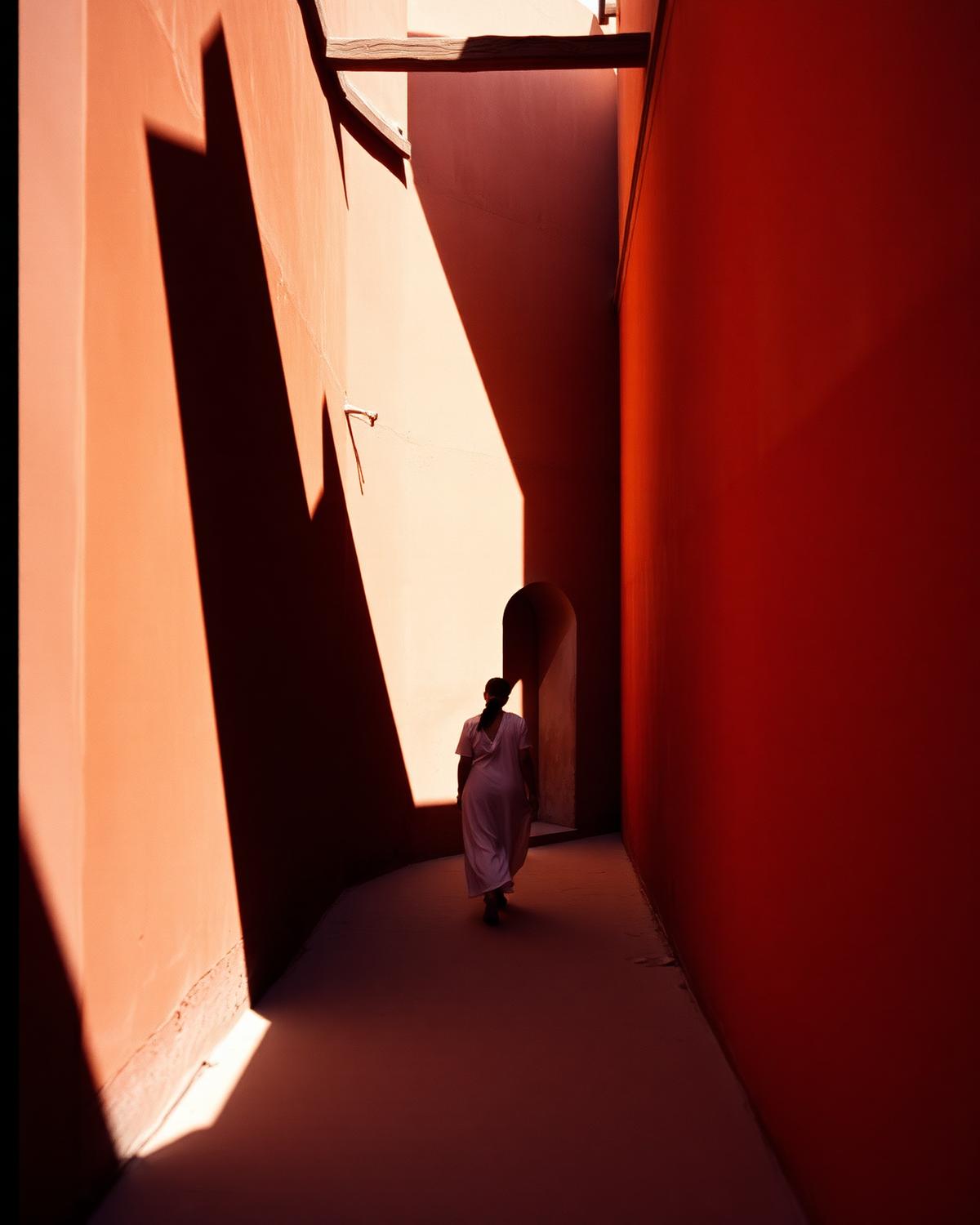 Sunlit Marrakech alley